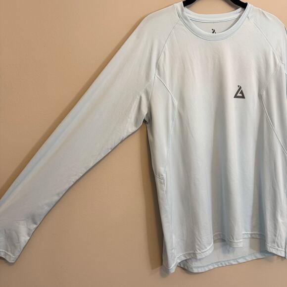 Rig & Water Performance T-Shirt Mens L Blue Fishing Beach Long Sleeve Outdoor - Picture 3 of 7